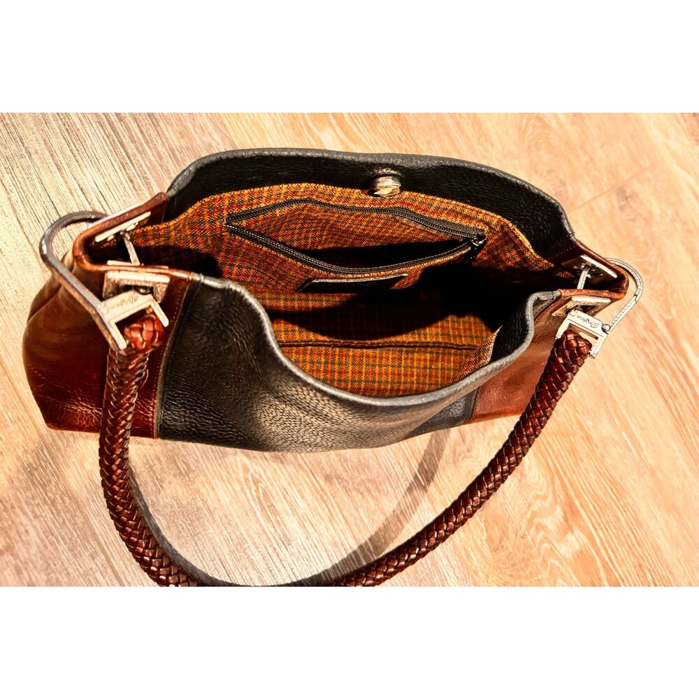 Vintage Brighton Charlotte Hand Bag from the 90’s. Black with Brown - Picture 4 of 5